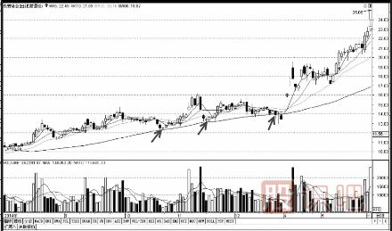 如何用移動均線看支撐尋找買入點